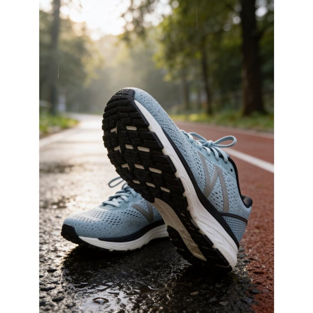 New Balance Women's Light Blue Lace-Up Running Shoes size 10